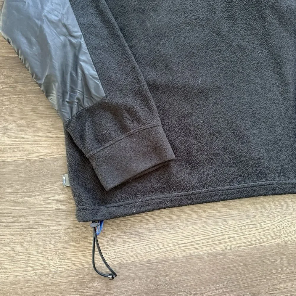Vintage Polo Ralph Lauren Tech Jacket Black Fleece Crest‎ Zip Mens XL Gorpcore